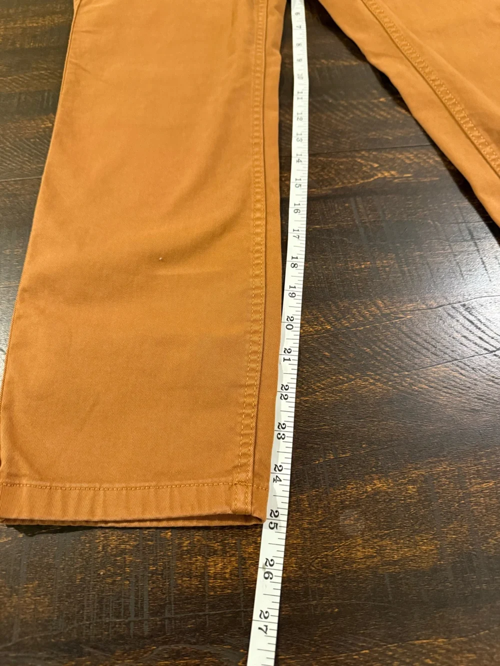 J.Crew Vintage Slim Straight Chino Pants Golden Hickory Size 27 Stretch